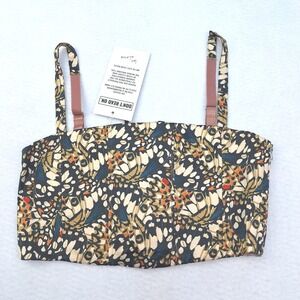 Wildfang Empower 6-Way Corset Top Womens Medium Butterfly Print Lace‎ Up Fairy